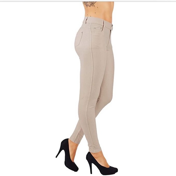 Yelete Pants - Camel color long jeggings